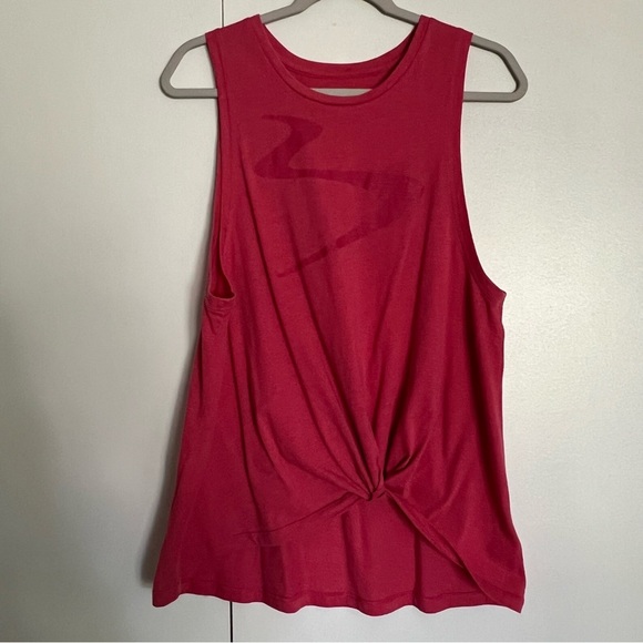 Beachbody Logo Twist Tank Top Coral Pink Size medium - Picture 2 of 10